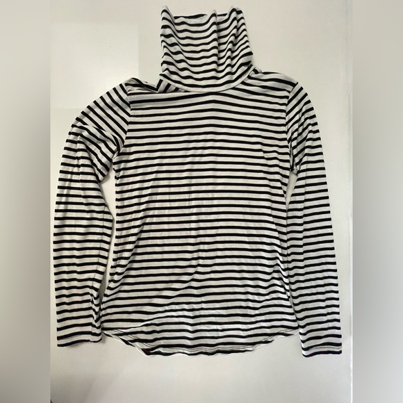 Franc Women’s Striped Cotton Turtleneck size S - Picture 2 of 5